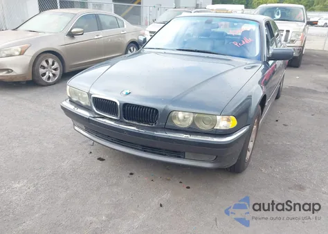 2001 BMW 740Ia I Automatic из США, поврежденный, VIN WBAGG83461DN88520